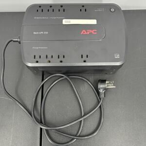 Tested-Working APC Back-UPS 550 BE550G Battery Backup Surge Protector 8 Outlet